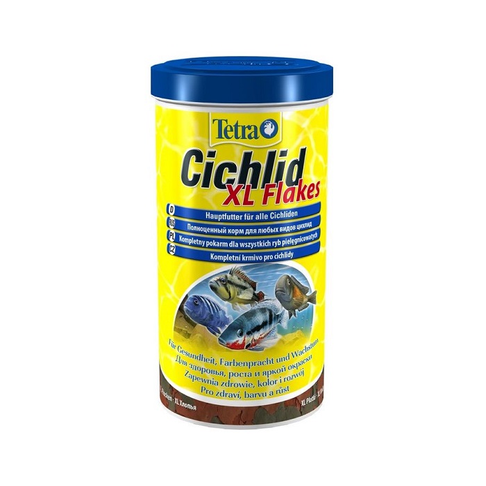 Специальный корм для рыб Tetra Cichlid XL Flakes 1000 мл
