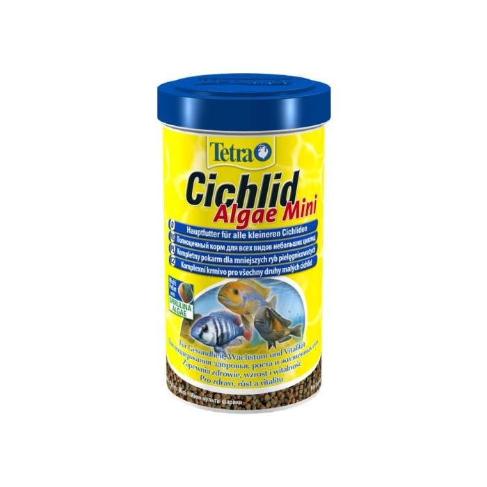 Специальный корм для рыб Tetra Cichlid Algae Mini 500 мл