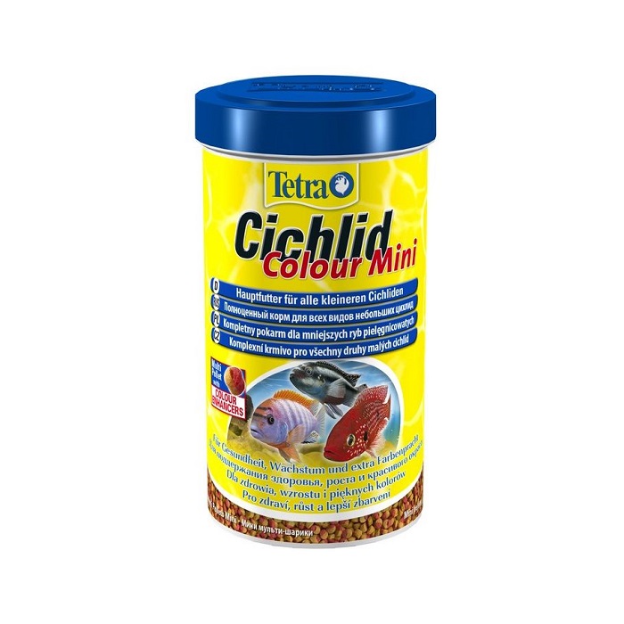 Специальный корм для рыб Tetra Cichlid Colour Mini 500 мл
