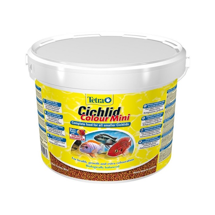 Специальный корм для рыб Tetra Cichlid Colour Mini 10 л