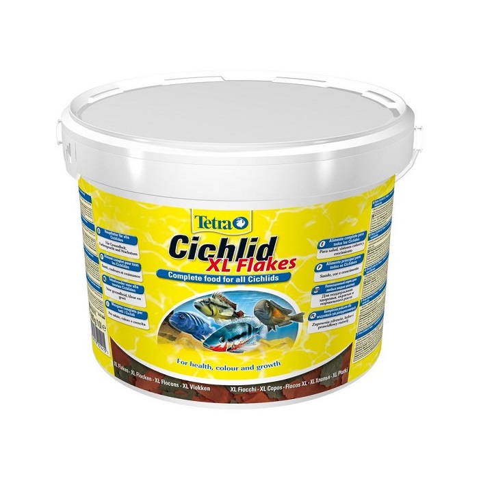 Специальный корм для рыб Tetra Cichlid XL Flakes 10 л